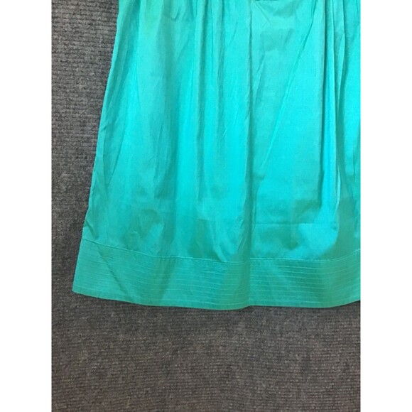 Calypso Christiane Celle Shift Dress Teal Green Shimmer Women Size Small Pockets - Picture 3 of 6